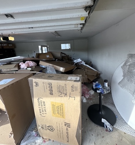 garage storage cleanout